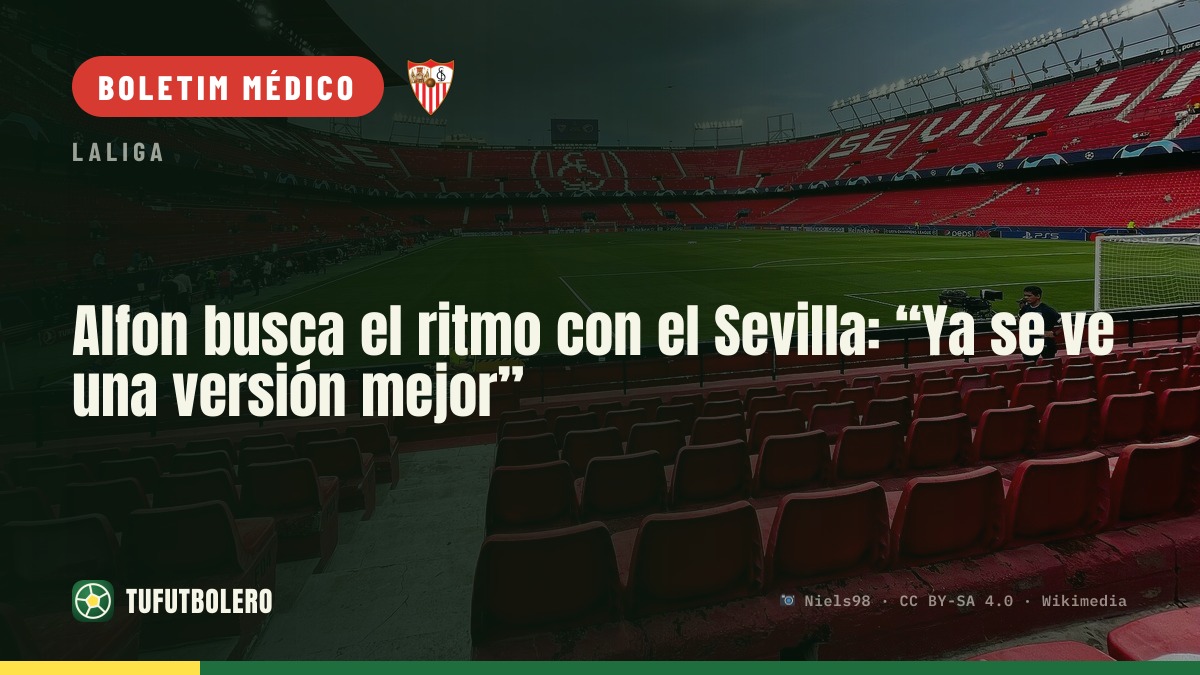 Alfon busca ritmo no Sevilla: “Já se vê uma versão melhor”