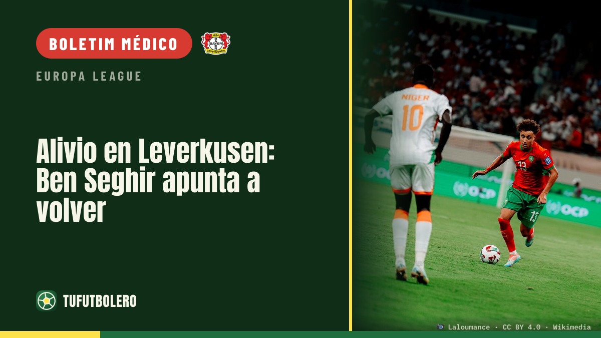 Alívio no Leverkusen: Ben Seghir ganha esperança