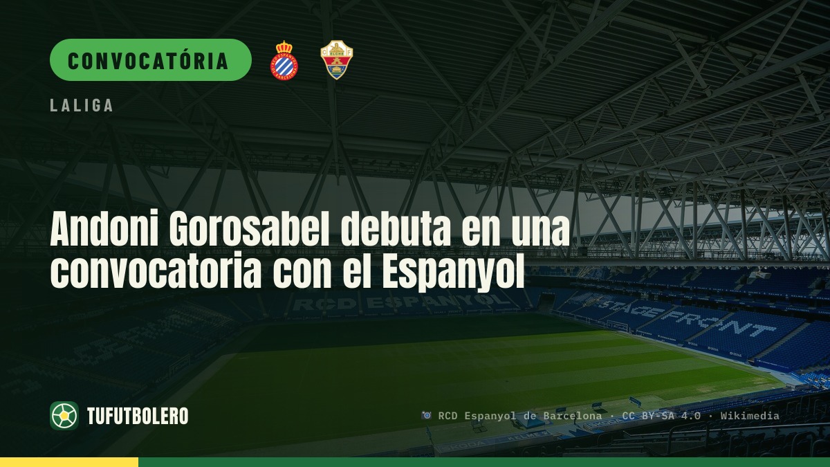 Andoni Gorosabel estreia-se numa convocatória do Espanyol
