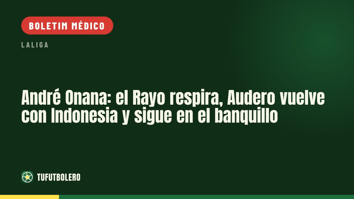 Rayo respira: Audero volta à seleção da Indonésia, mas fica no banco