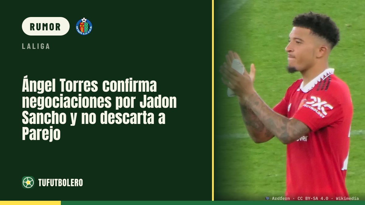 Ángel Torres confirma negociações por Jadon Sancho e não descarta Parejo