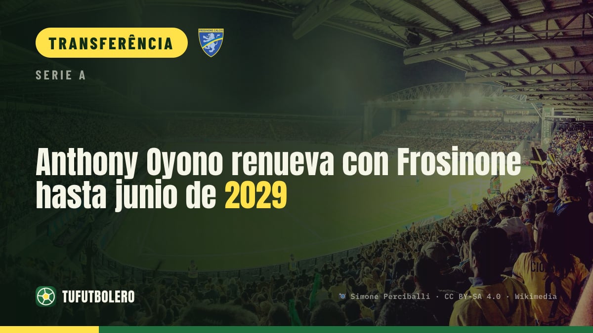 Anthony Oyono renova com o Frosinone até junho de 2029