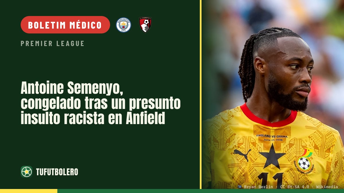 Antoine Semenyo “congelou” após alegado insulto racista em Anfield
