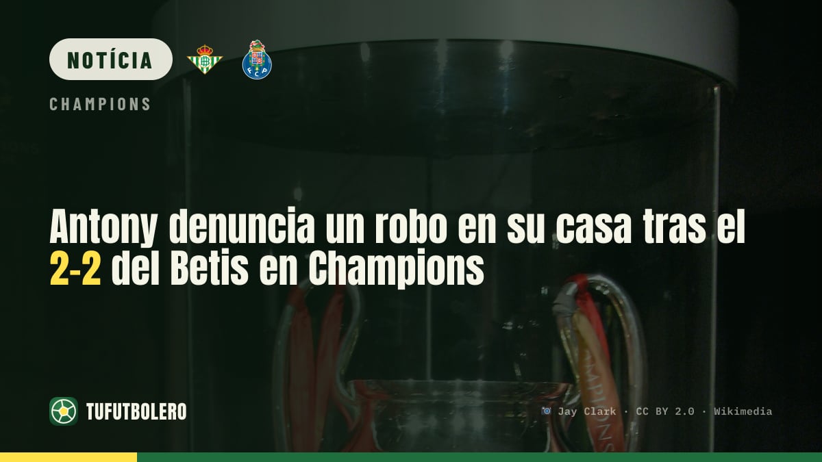Antony denuncia roubo em casa após o Betis empatar 2-2 na Champions