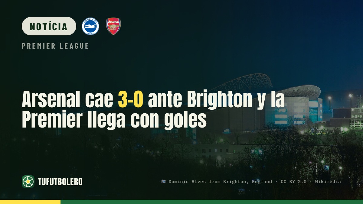 Brighton vence o Arsenal por 3-0 e a Premier arranca a mil