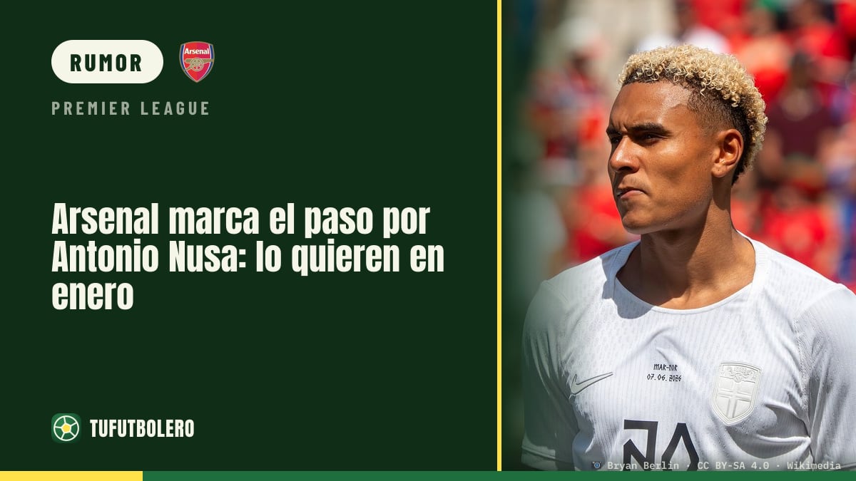 Arsenal na frente por Antonio Nusa, do RB Leipzig, com mira em janeiro