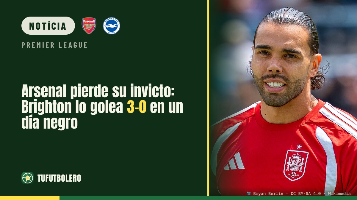 Arsenal perde invencibilidade: Brighton goleia 3-0