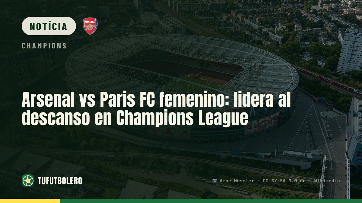 Arsenal na frente ao intervalo contra o Paris FC na Champions Feminina
