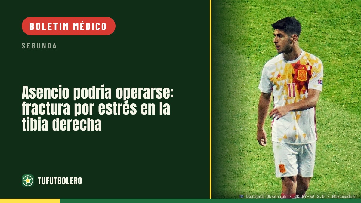 Asencio pode operar: fratura por estresse na tíbia direita