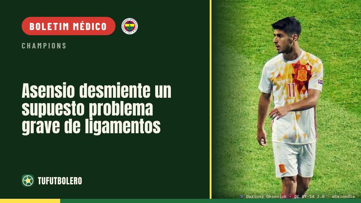 Asensio desmente problema grave nos ligamentos do joelho