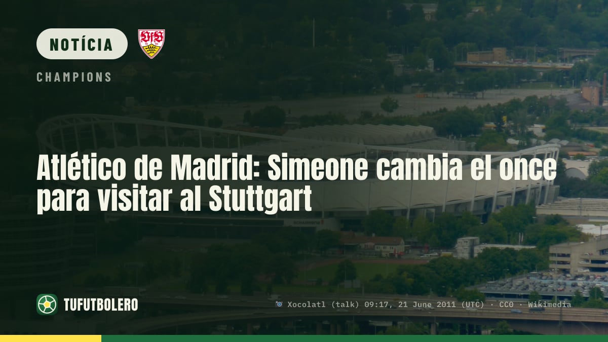 Atletico Madrid: Simeone altera o onze para jogar em Stuttgart