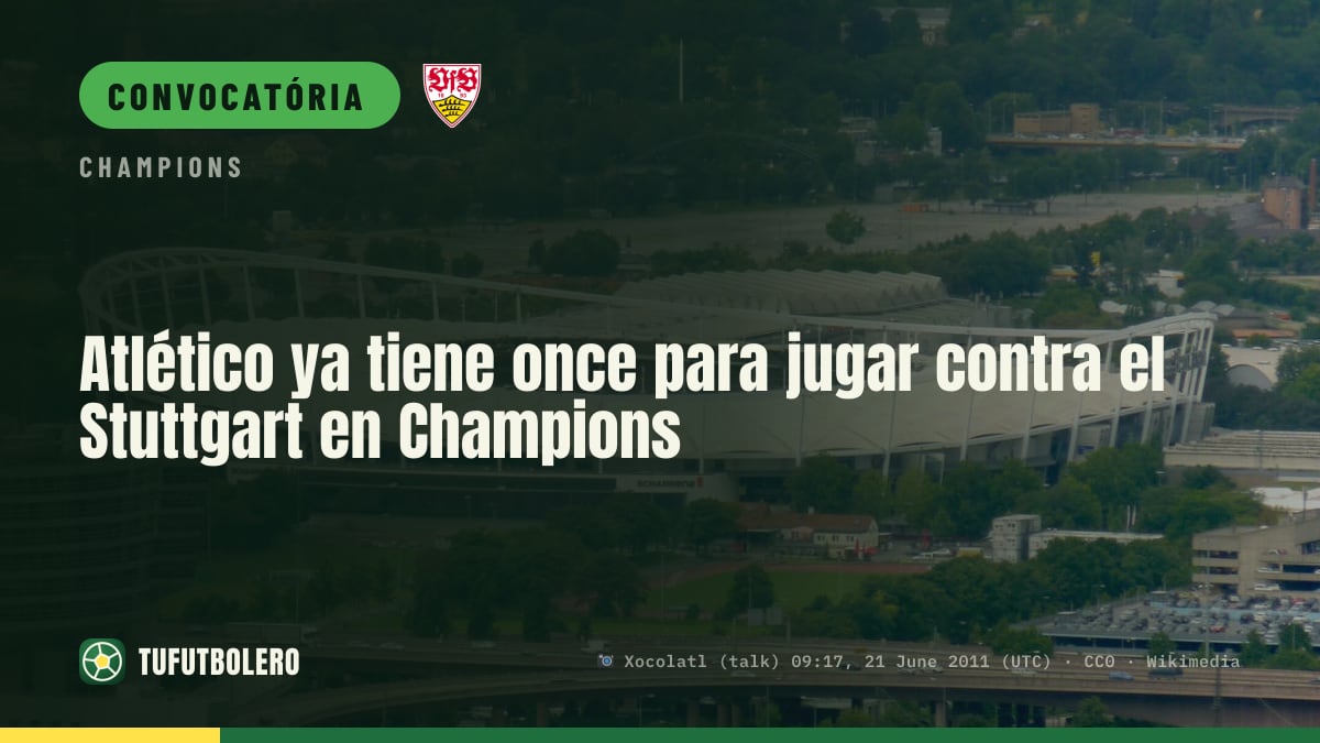 Atlético já definiu o onze para enfrentar o Stuttgart na Champions