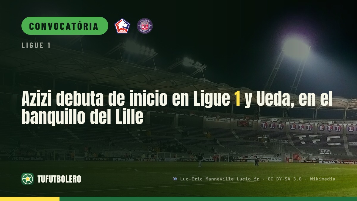 Azizi estreia como titular na Ligue 1 e Ueda fica no banco do Lille