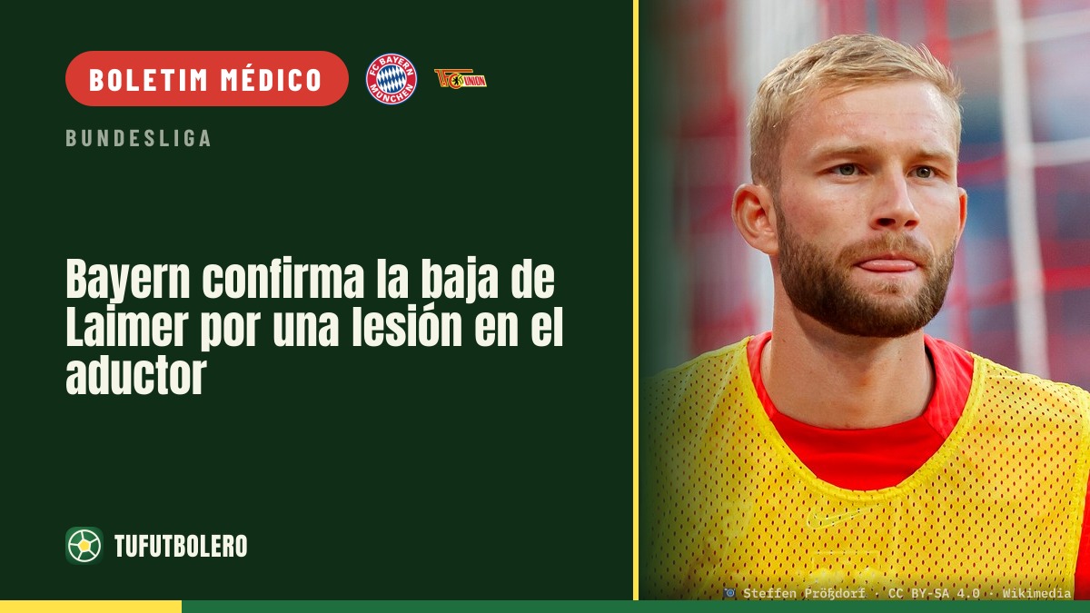 Bayern confirma ausência de Laimer por lesão no adutor