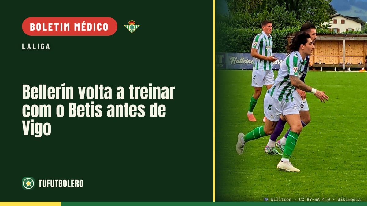 Bellerín volta a treinar com o Betis antes de Vigo