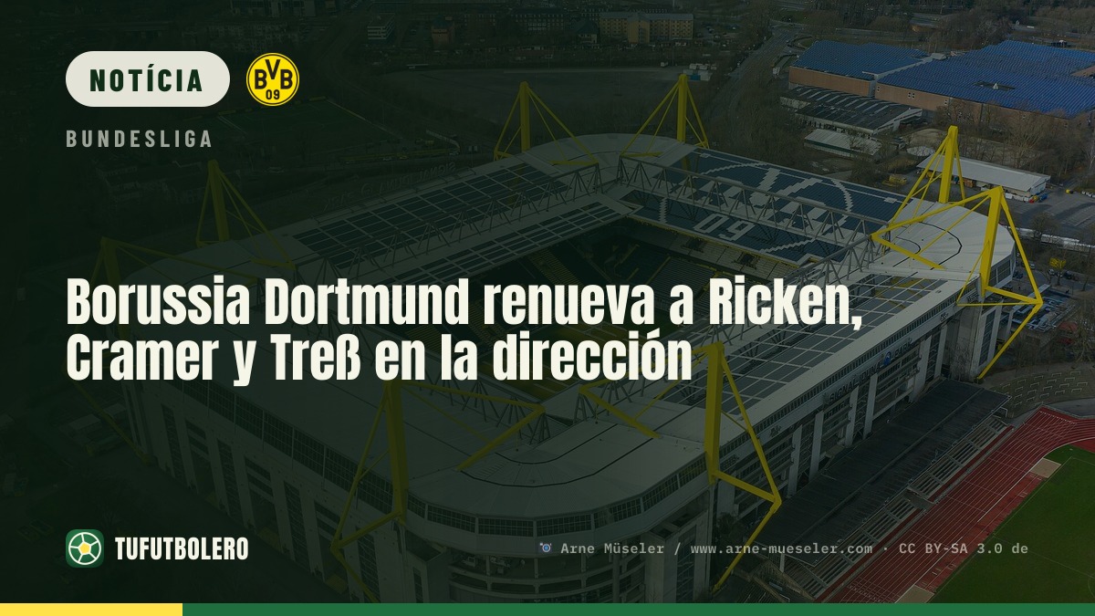Dortmund renova Ricken, Cramer e Treß na direção do clube