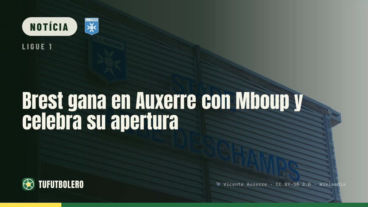 Brest venceu em Auxerre com Mboup e festejou o 0-1
