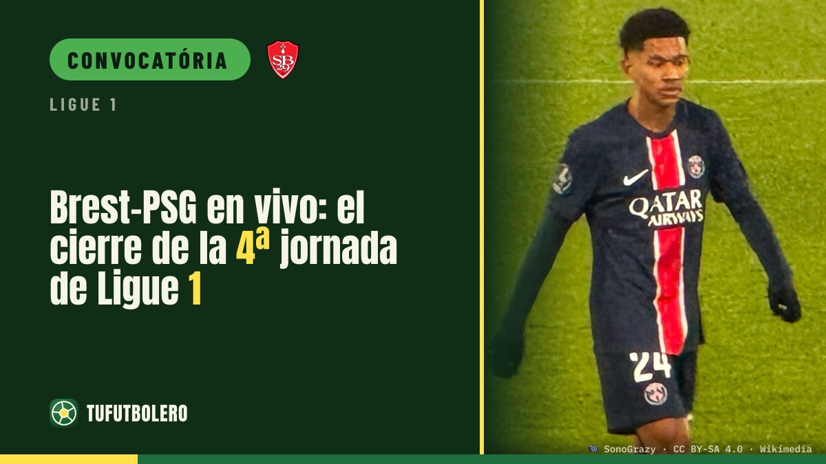 Brest–PSG ao vivo: fecha a 4ª rodada da Ligue 1