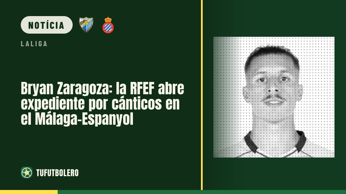 Bryan Zaragoza: RFEF abre processo por cânticos no Málaga-Espanyol