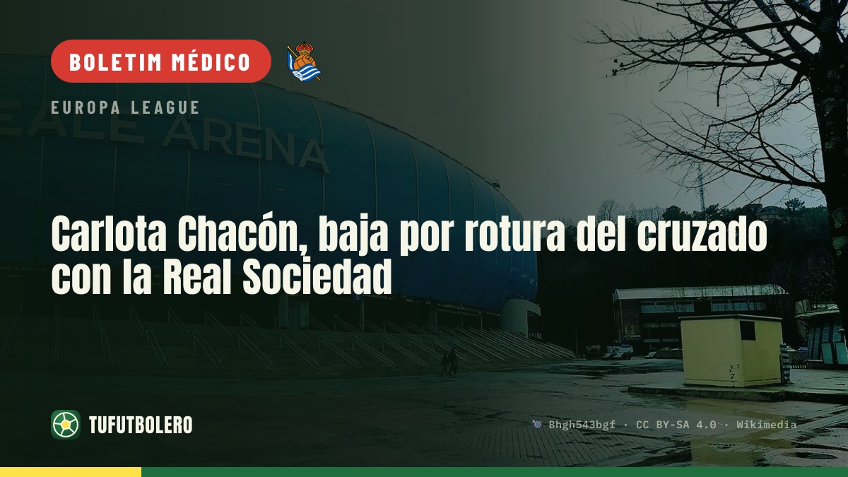 Carlota Chacón fora por rutura do cruzado com a Real Sociedad