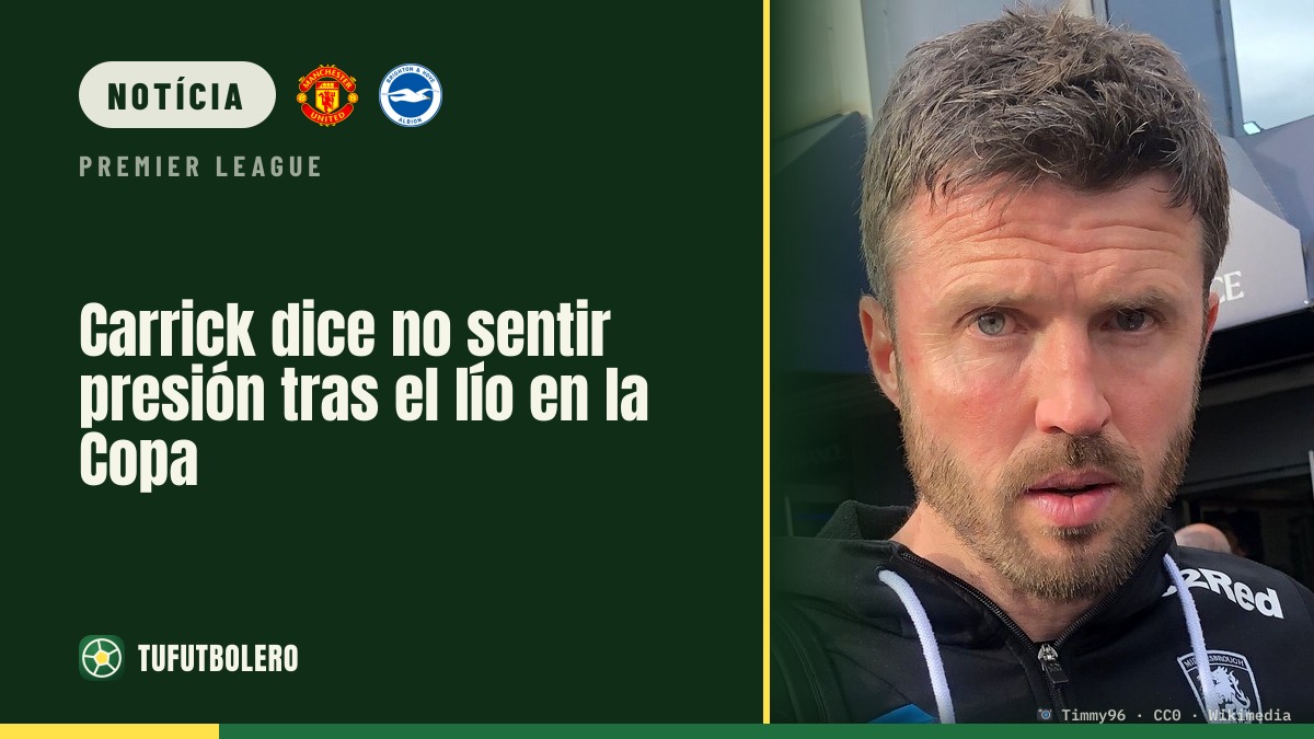 Carrick diz não sentir pressão após confusão na Copa
