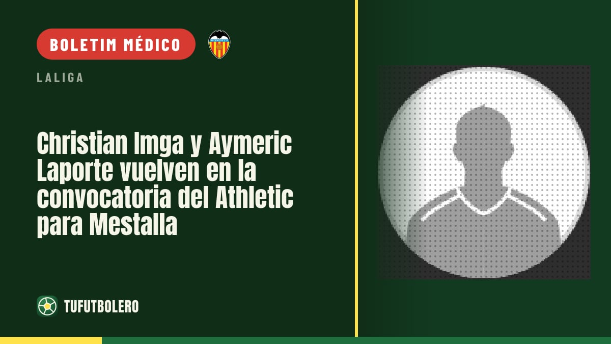Christian Imga e Aymeric Laporte voltam à convocatória do Athletic para Mestalla
