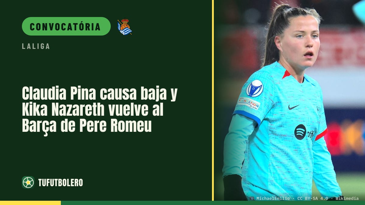 Claudia Pina falha e Kika Nazareth regressa no Barça de Pere Romeu