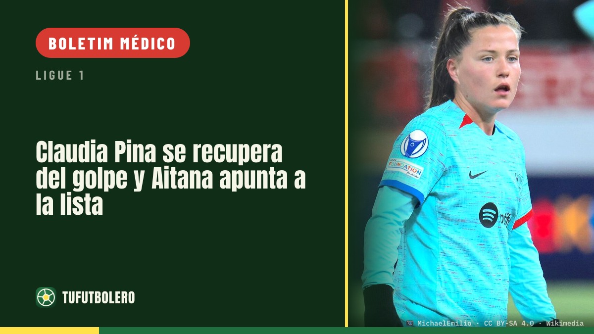 Claudia Pina recupera de um golpe na perna e Aitana mira a convocatória