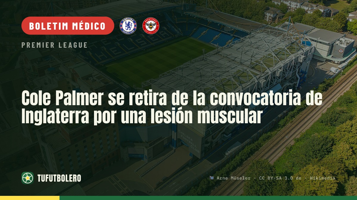 Cole Palmer desiste da seleção da Inglaterra por lesão muscular