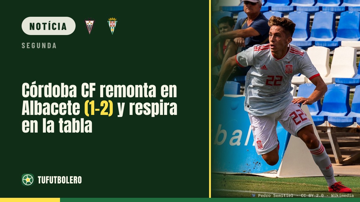 Córdoba CF vira em Albacete (1-2) e respira na tabela