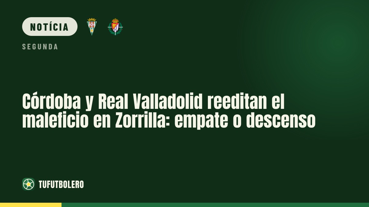 Córdoba e Real Valladolid voltam a Zorrilla com um ‘mal’ recorrente