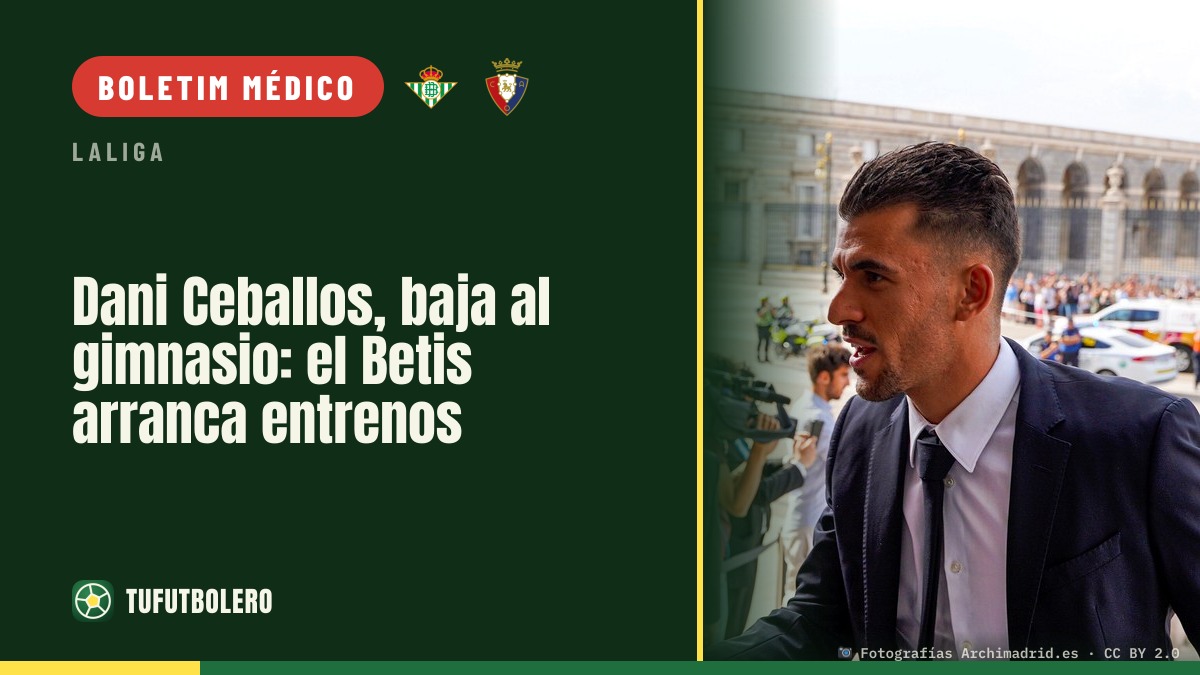 Dani Ceballos treina na academia e falha no regresso do Betis