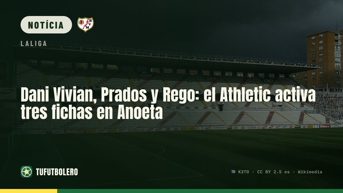 Dani Vivian, Prados e Rego: o Athletic aciona três opções no Anoeta