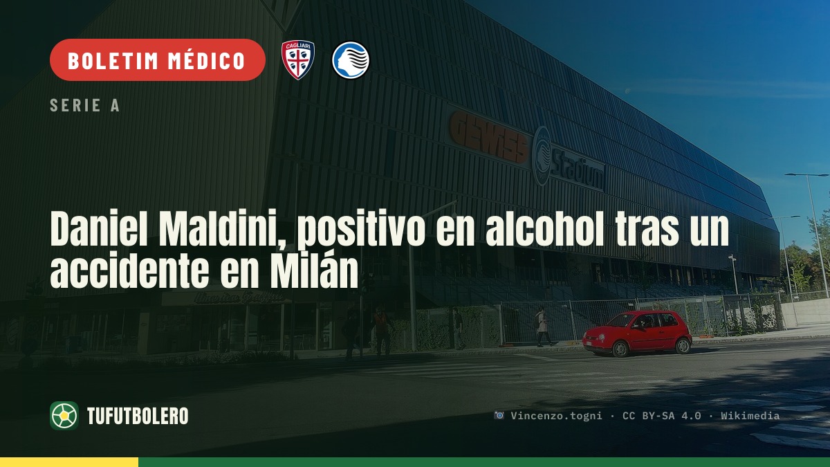 Daniel Maldini teve teste positivo por álcool após acidente em Milão