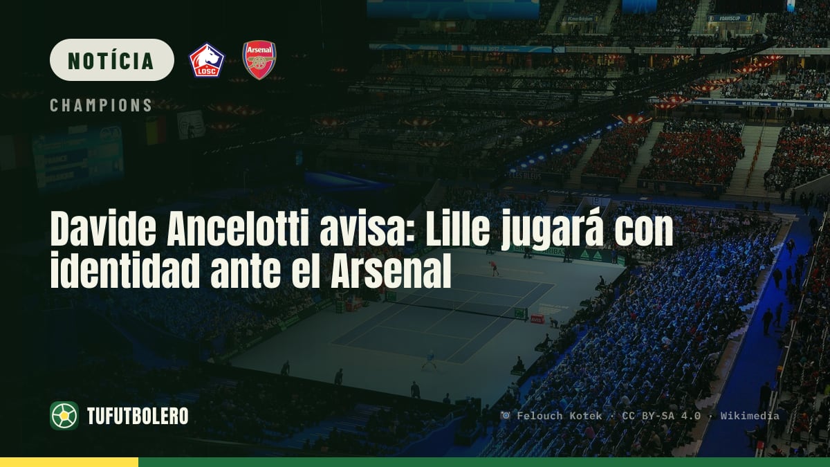 Davide Ancelotti quer Lille com identidade contra o Arsenal