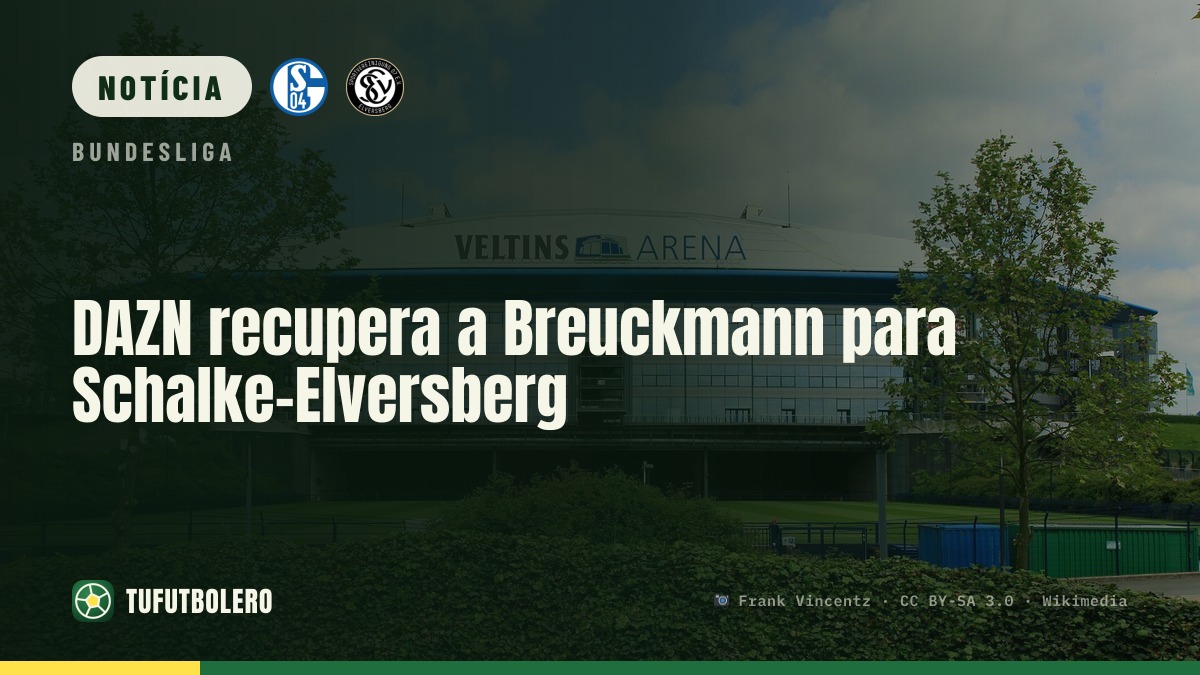 DAZN recupera o comentarista Breuckmann para Schalke–Elversberg
