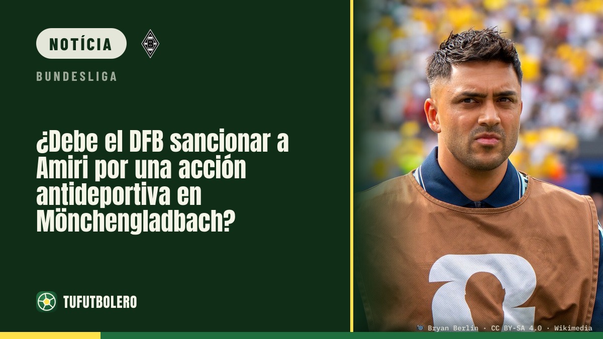 O DFB deve suspender Amiri por conduta antidesportiva no Gladbach?