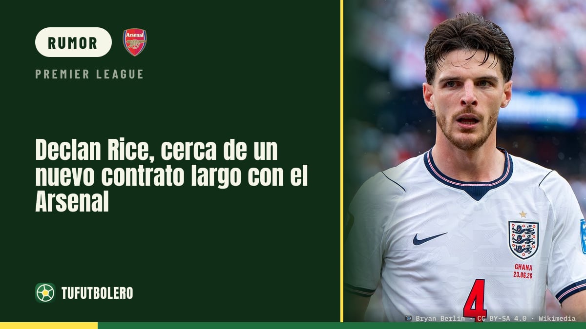 Declan Rice perto de renovar por longo prazo com o Arsenal