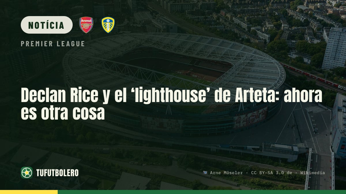 Declan Rice e o ‘lighthouse’ de Arteta: agora é outra coisa