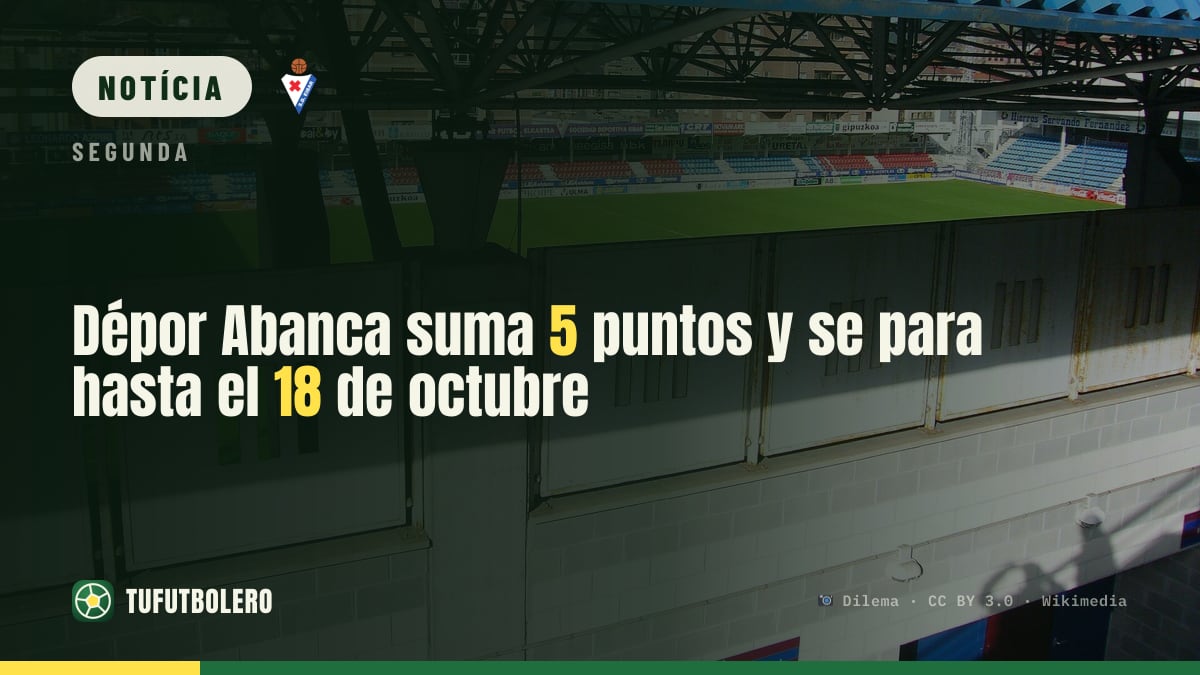 Dépor Abanca soma 5 pontos e fica de pausa até 18 de outubro