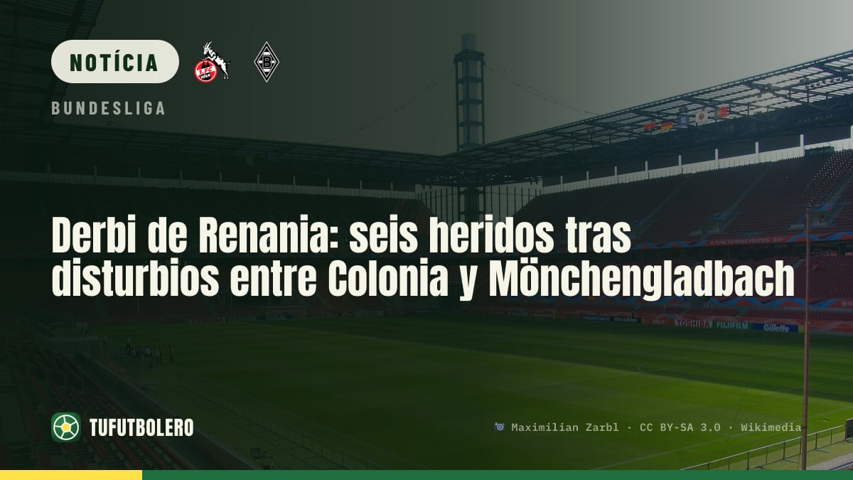 Derbi da Renânia: seis feridos após confrontos entre Colônia e Mönchengladbach