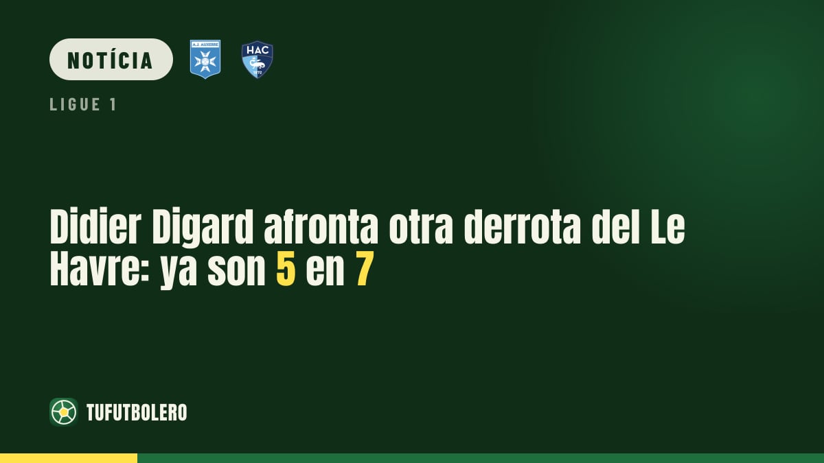 Didier Digard sofre nova derrota com o Le Havre: 5 em 7 jogos