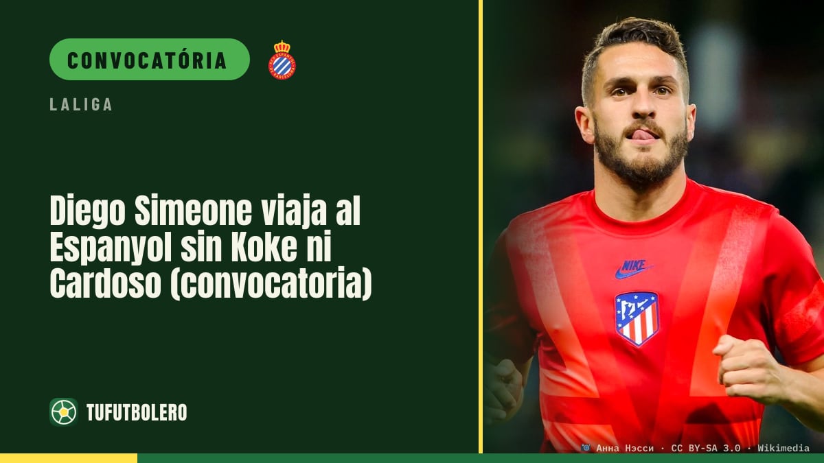 Diego Simeone vai ao Espanyol sem Koke nem Cardoso (convocação)
