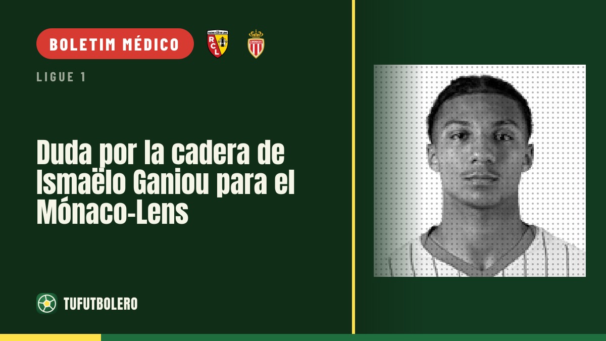 Ismaëlo Ganiou ainda é dúvida para Mónaco-Lens por causa da anca