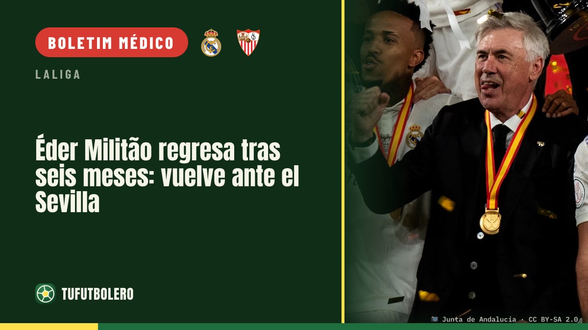 Éder Militão volta após seis meses: convocado para o Sevilla