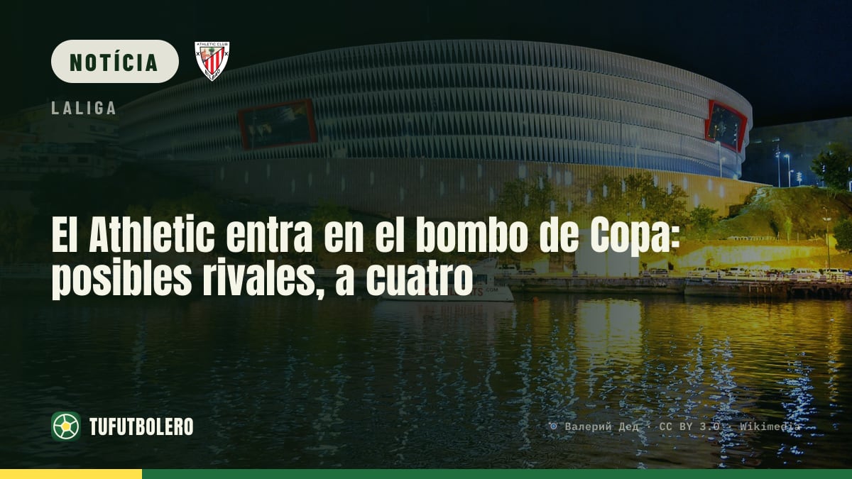 Athletic no sorteio da Copa: quatro rivais possíveis