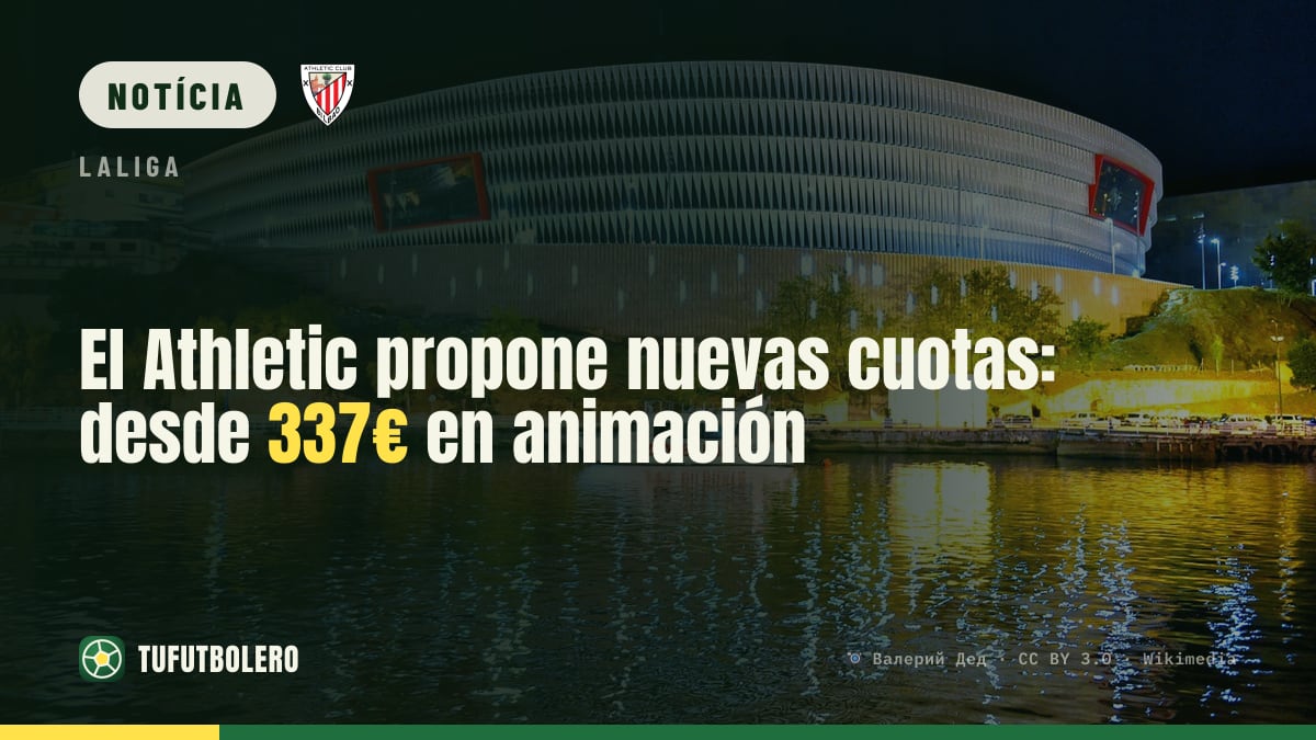 O Athletic Club propõe novas cotas: de 337€ a 1.119€