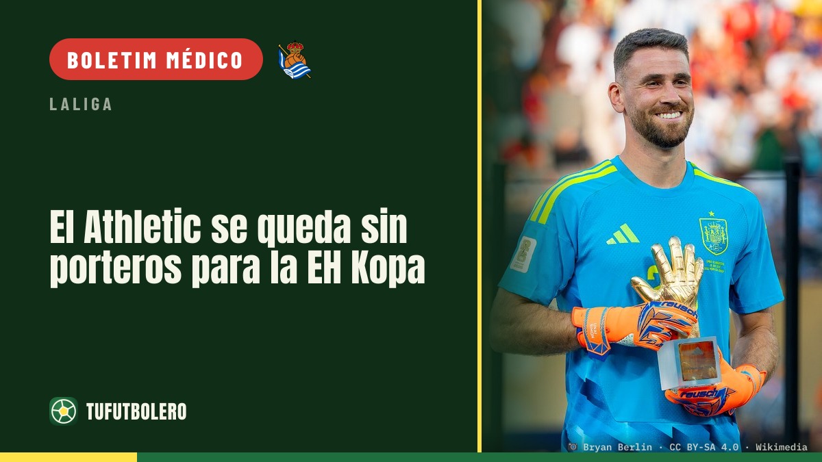 O Athletic fica sem goleiros do plantel para a EH Kopa