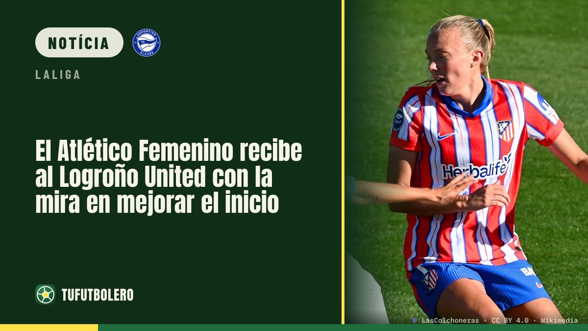 O Atlético Feminino recebe o Logroño para endireitar a temporada
