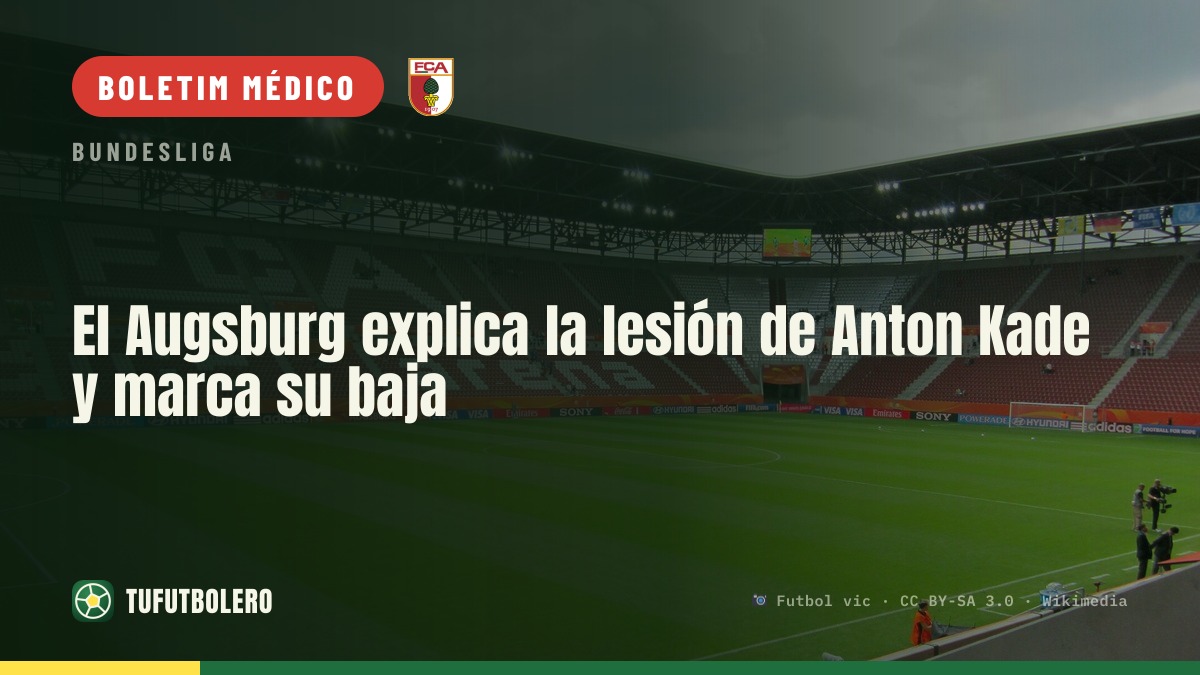 Augsburg explica a lesão de Anton Kade e confirma ausência